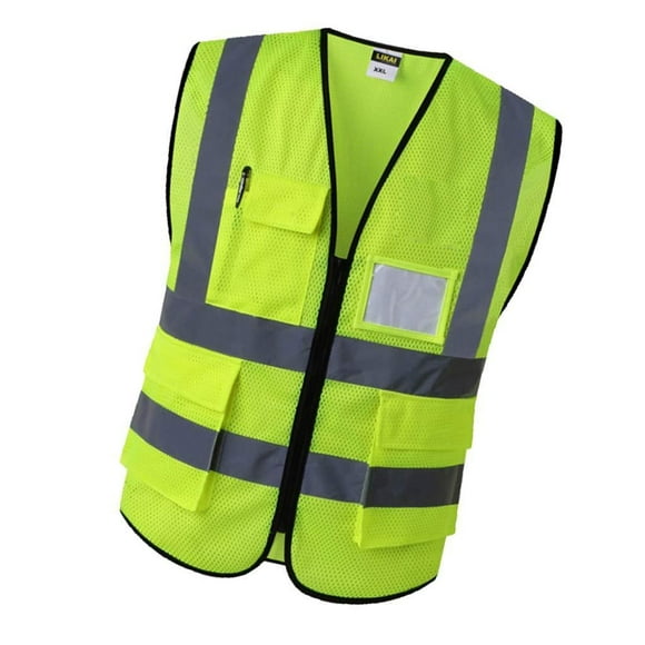 Chaleco Reflectante Amarillo/naranja de Seguridad para Ingenieros , Amarillo l Amarillo XXL Cola Chaleco reflector