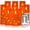 9pcs-Orange, variant on 9 Pcs Orange Halloween Flameless Pillar Candles with Remote Timer