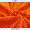 thumbnail image 4 of Subrtex Cushion Covers Separate Seat Stretch Textured Grid (2PCS, Orange), 4 of 6