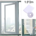 thumbnail image 5 of Mosquitera magnética para ventana, malla de fibra de poliéster de primera calidad, reutilizable y ajustable, mantiene alejados a los insectos y permite la entrada de aire fresco (1,5 x 2 m), 5 of 5
