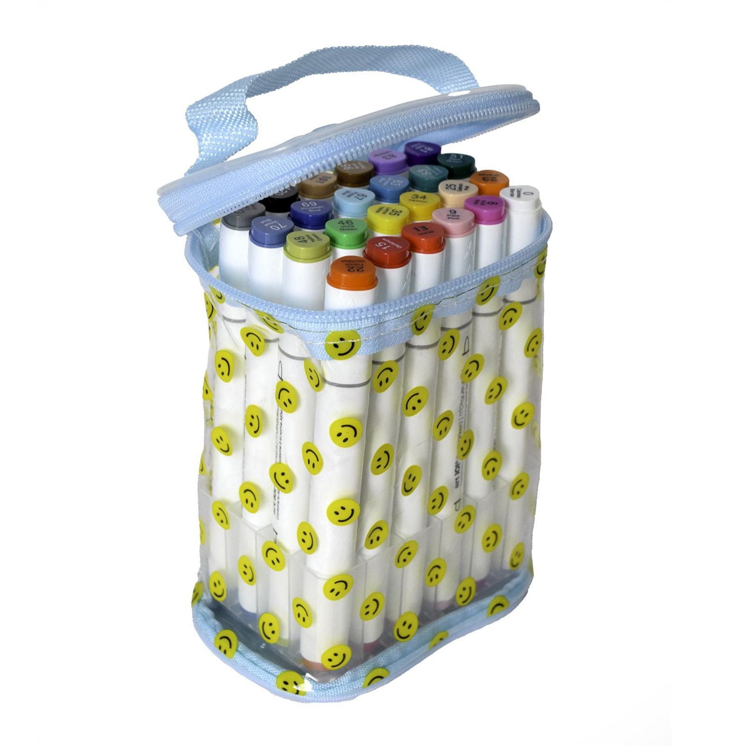 Art 101 Illy Marker Bag, Smiley Face Edition with 24 Pieces