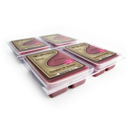 Christmas Air Fresheners Mulberry Wax Melts Bulk Pack - 4 Highly Scented Bars - Made With Natural Oils - Christmas & Holiday Air Freshener Cubes Collection ()