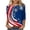 A Blue Tees, variant on Plus Size Patriotic T Shirts for Women 3/4 Sleeve Red White Blue Crewneck Loose Fit Tops Independence Day Printed Tees A White Tees XXL