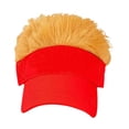 thumbnail image 2 of Sombrero de pelo para hombre, novedoso, transpirable, con visera, para citas, compras, viajes. Amarillo, 2 of 9