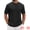 Black, variant on DARING DIVA Men's Waffle Short Sleeve Crew Neck Solid Knitted T-Shirt M Black
