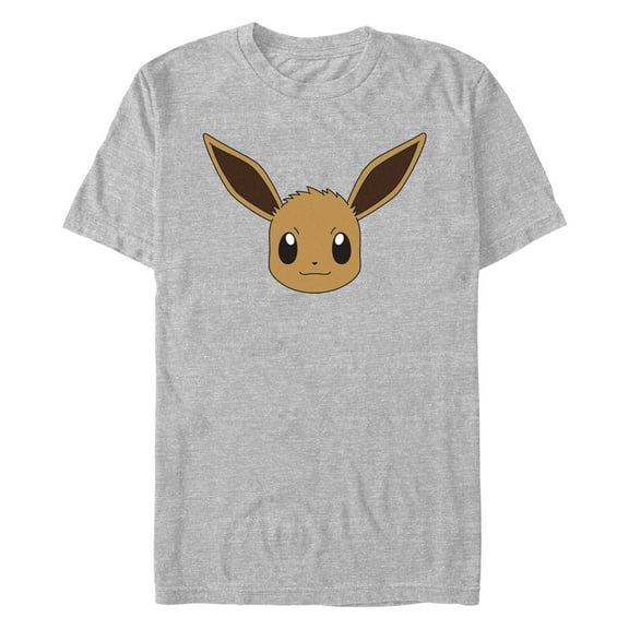 Men's Pokemon Eevee Face Graphic Tee Athletic Heather 2X Large