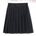thumbnail image 5 of 1PC Japanese Style Uniform Graduate School Uniforms Tight Waist Short Skirt Cool Bust Skirt for Middle School Student (Navy Blue Size S), 5 of 8