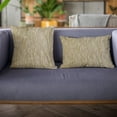 thumbnail image 2 of Plutus Golden Yarns Shiny Fabric With Twig Pattern Luxury Throw Pillow - Double sided 16" x 16", 2 of 2