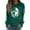 Style1-Green sweatshirt for women, variant on Xdegoge Womens Washed Crewneck Sweatshirts Casual Long Sleeve Half Zip Pullover Dressy Casual Loose Fit Sweatshirts 2025 Trendy Clothes Ropa Black M