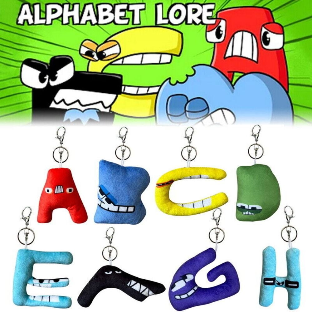 Alphabet Lore Plush Keychain A-z Alphabet Lore Children's Nursery Handbags  Kids Gift