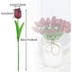 thumbnail image 5 of Ramo de 15 Tulipanes Artificiales con Toque Realista, Decoración Perfecta para Boda, Fiesta, Hogar, Jardín, Oficina (Verde Suave), 5 of 5