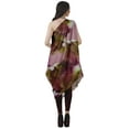 thumbnail image 5 of Moomaya Women's Printed One-Shoulder Cowl Kurti Sleeveless Dress Boho Party Designer Clothing, 5 of 7