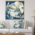 thumbnail image 2 of Designart ' Indigold Watercolor Flower I ' Farmhouse Framed Canvas, 2 of 3