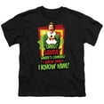 thumbnail image 2 of Elf Santa'S Coming! I Know Him! Kids T Shirt (Medium) for Youth Toddler Boys and Girls, Black, 2 of 5