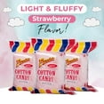 thumbnail image 2 of Famous -Strawberry Cotton Candy, Flavorful, Light and Fluffy Cotton Candy, Ideal Party Snack for All Ages, 2.4 Ounce (6 Pack), 2 of 6