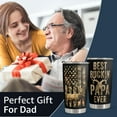 thumbnail image 2 of Hunting Gifts for Men - Stainless Steel Tumbler 20oz for Father - Best Papa Ever - Gifts for Men Dad Papa Husband - Fathers Day & Birthday Gift for Dad from Daughter Son - Gifts for Hunters, 2 of 7
