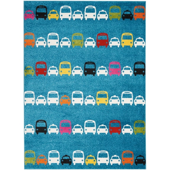 Nourison Miles DS200 Blue Area Rug 4' x 6'