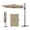 Beige, variant on 6.5 x 10 FT Beige Offset Cantilever Patio Umbrella, Hanging Umbrella with Infinite Tilt, UV Fade Resistant Canopy & Cross Base for Yard Garden Deck