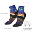 thumbnail image 6 of Rocae Galactic Night Over Meadow for Premium Adult Socks,Comfortable, Breathable, and Durable Socks, Perfect for Everyday Wear, 6 of 7