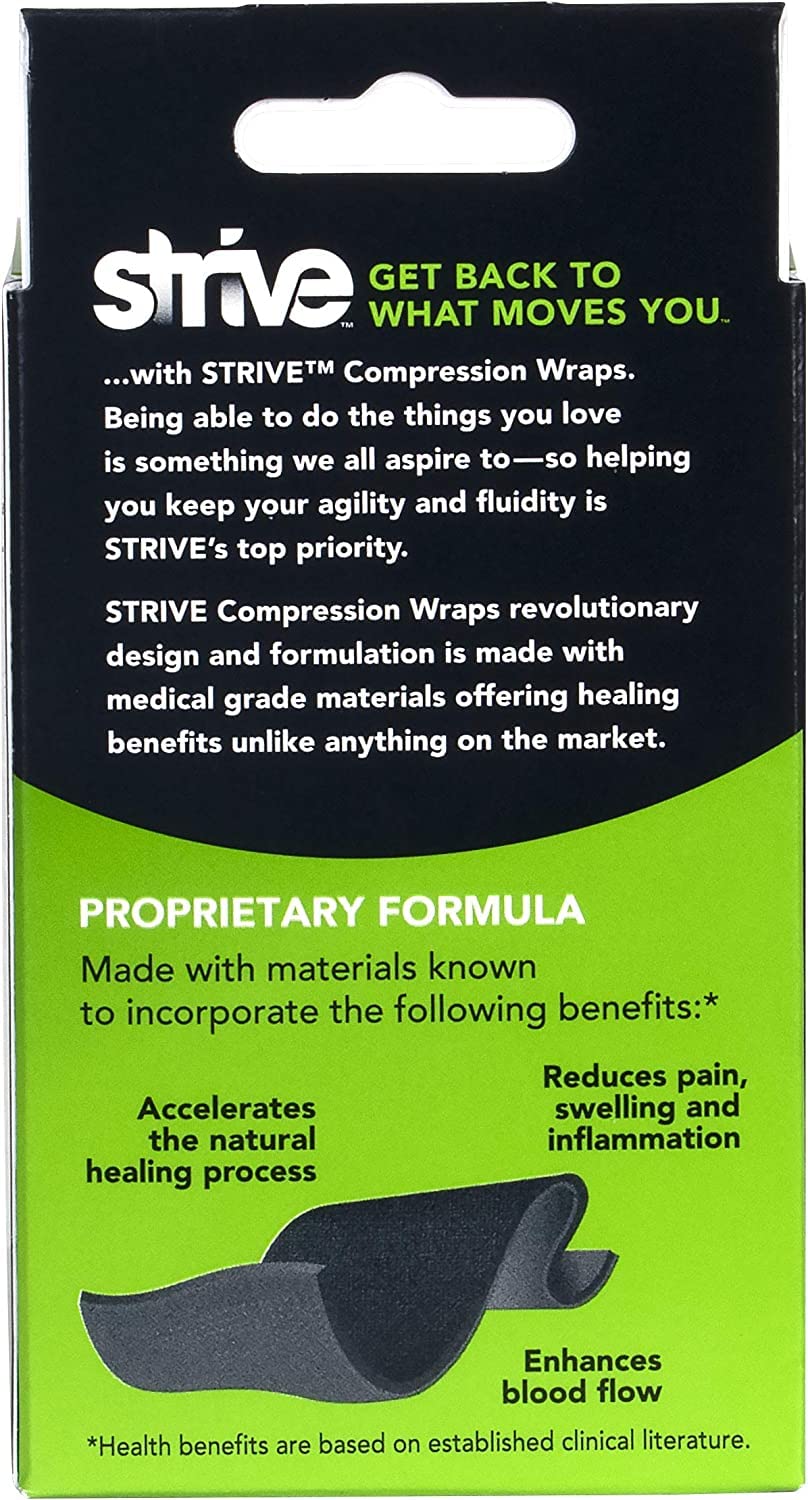 Strive Strive Compression Therapy Wrap to Enhance Blood Flow, Black