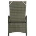 thumbnail image 6 of Safavieh Herman Outdoor Coastal Steel Recliner Chair, Gray Brown/Light Gray, 6 of 13