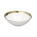 thumbnail image 3 of Classic Touch WPB539 Porcelain Bowl with Gold Rim, White, 3 of 3