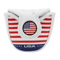 thumbnail image 2 of PU Leathe golf Cover Club Headcover Interior Portátil Ligero Golf Mallet Putter Head Cover Golfista Cola Cubierta de putter de mazo de golf, 2 of 8