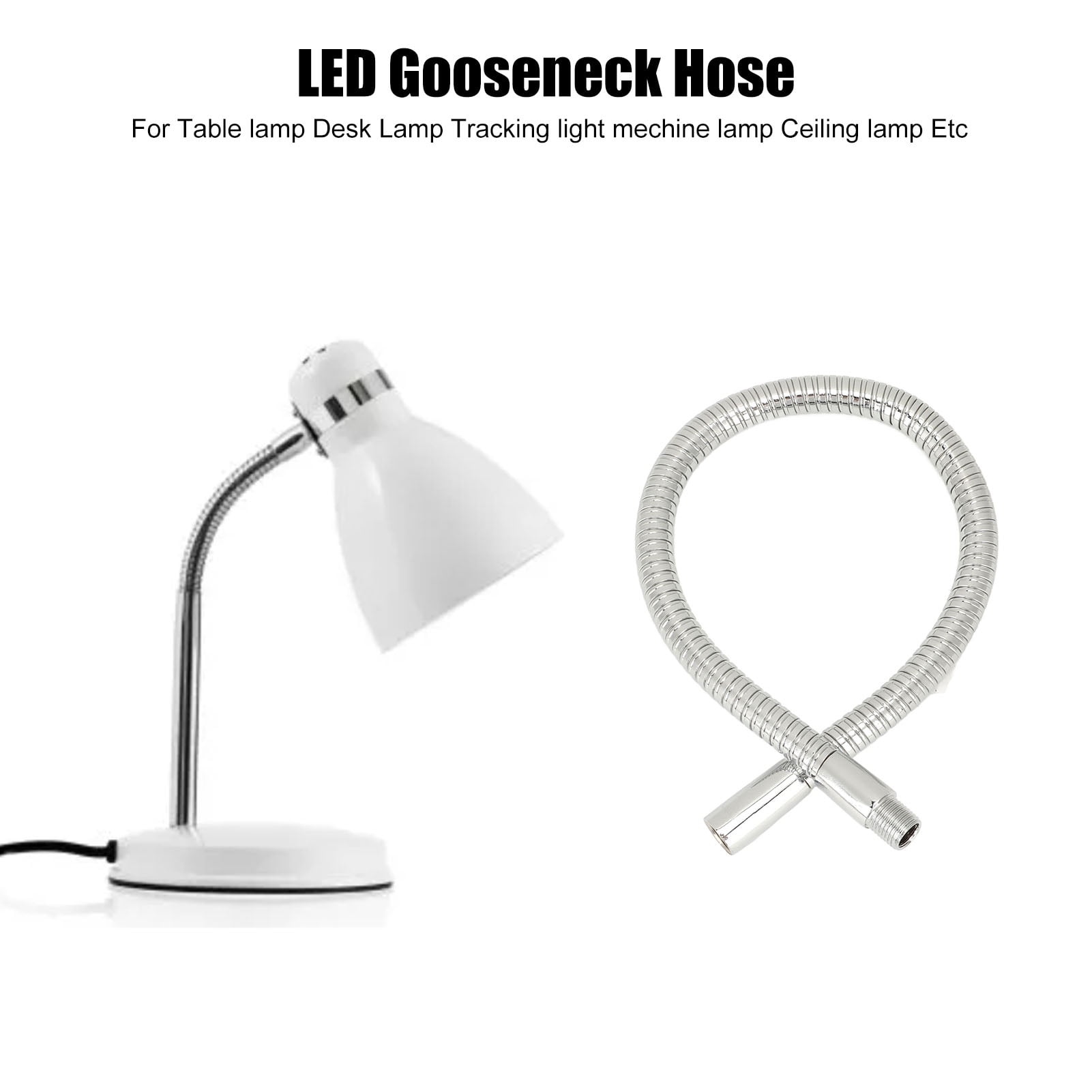 35cm Gooseneck Lamp Hose 4,Pack, Durable Aluminum, Flexible 360 Adjustment For Desk Lights