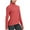 Garnet Rose, variant on icyzone Quarter Zip Pullover for Women Thermal Long Sleeve Shirts Fleece Jacket