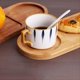 thumbnail image 3 of Tabletop Tea Tray Bread and Milk Separated Breakfast Tray, 3 of 5