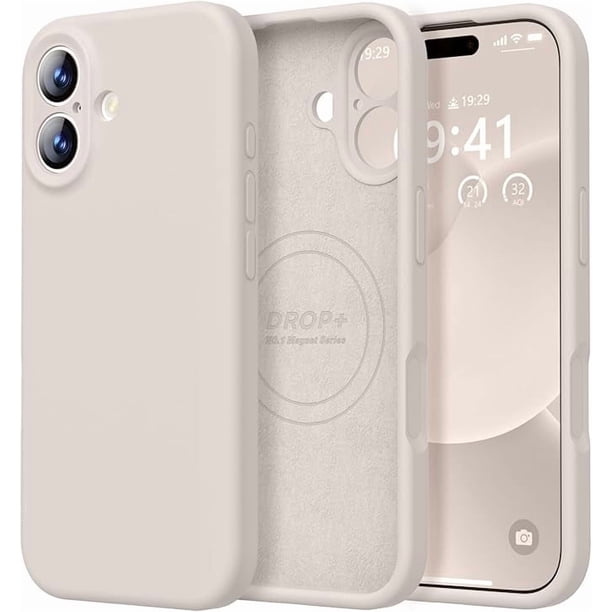 Funda de Silicona Premium, compatible con MagSafe, a Prueba de Golpes, para iPhone 17 6.3", Piedra