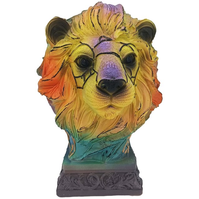 Del Adornos Coloridos para Lámparas Mesa Adornos Mesa Rural Europeo Lámpara Mesa (león) León (tenga en Cuenta Que Al Realizar Un Pedido Agregue Policarbonato Y Bolsas Película A La Caja Entrante)