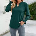 thumbnail image 2 of Vedolay Womens Shirts Fashion Casual Stripe Print Hooded Loose Sweatshirt Tops Green,XL, 2 of 5