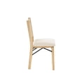 thumbnail image 4 of Riviera Rattan Back Folding Chair with Upholstered Seat, Natural, 4 of 24