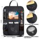 thumbnail image 5 of Organizador multifuncional para asiento trasero de coche, 2 paquetes, alfombrillas plegables, protector de asiento para niños pequeños, 5 of 6