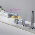 Bathtub Faucet, 360°Rotation Basin Faucet, All Copper Hot and Cold