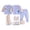 Purple, variant on 0-3 Months Baby Girl Clothes Baby Boy Newborn Clothes Seven Piece Baby Set For Comfortable Soft Stylish And Cute Cartoon Baby Set Yellow,Size 0-3 Months