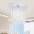 thumbnail image 1 of Ventilador de cristal Fiudx universal sin espiral E27 con control remoto, 1 of 3