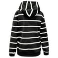 thumbnail image 5 of Blusa de manga larga con cuello alto y estampado de rayas para mujer Fridja  fksj4099, 5 of 5