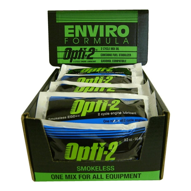 Aceite Auto Oil Interlube Opti-2 para 2 ciclos, 90 ml, 28 unidades