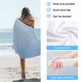 thumbnail image 4 of Beach Towel Blue Stripes Bath Pool Towels Simple Vertical Striped Absorbent Beach Towel Soft Large Quick Dry Lightweight Camping Travel Sports Yoga Gym Swim Towels for Adult 35x70 Inch, 4 of 9