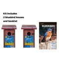thumbnail image 3 of Pennington Red Cedar Bluebird Wild Bird House, 2 Pack 13'' Tall, 3 of 16