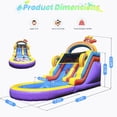 thumbnail image 3 of Relunch 21FT Inflatable Water Slide Commercial Grade PVC with Pool & Blower – Big Backyard Bounce House for Kids & Adults 21x9x12.8ft, 3 of 12