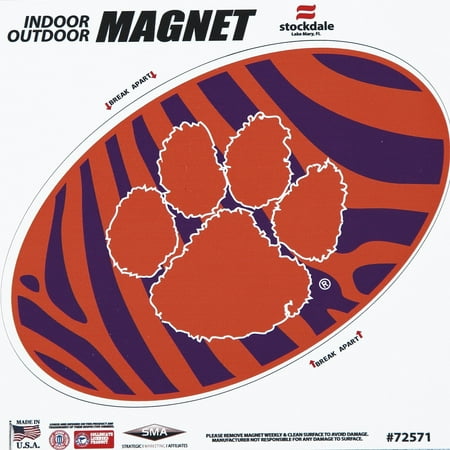 Clemson Magnet - Clemson Tigers Zebra 6