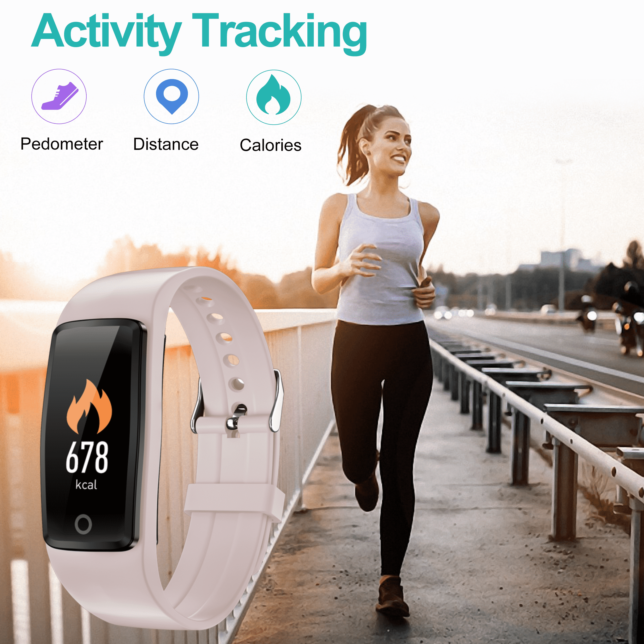 Willful Fitness Tracker Simple Pedometer Watch Non Bluetooth No App No