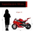 thumbnail image 4 of FRP Mini Gas Pocket Bike 03 On 40cc 2 Stroke, Support Up to 165 lbs, EPA Approved, Perfect Mini Pocket Bike for Kids-Ultra Edition, Red, 4 of 7