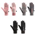 thumbnail image 2 of maskred Polyester Fait Femmes Gants de Cyclisme Colorfast et Antichoc Must-have pour les Sports de Plein Air Gris Chaud, 2 of 6