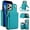 Green, variant on Crossbody Wallet Case for iPhone 13 Pro Max, RFID Blocking Zipper Handbag Purse Flip Cover, Kickstand Folio Case Card Slots Holder Wrist Strap Lanyard