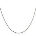 thumbnail image 2 of Diamond2Deal 925 Sterling Silver 1 mm 8 Sided Diamond-cut Box Chain Necklace for Women 20", 2 of 6