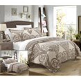 thumbnail image 1 of Chic Home QS3410-US Pastola Reversible Printed Quilt Quilt Set - Beige - King - 3 Piece, 1 of 1